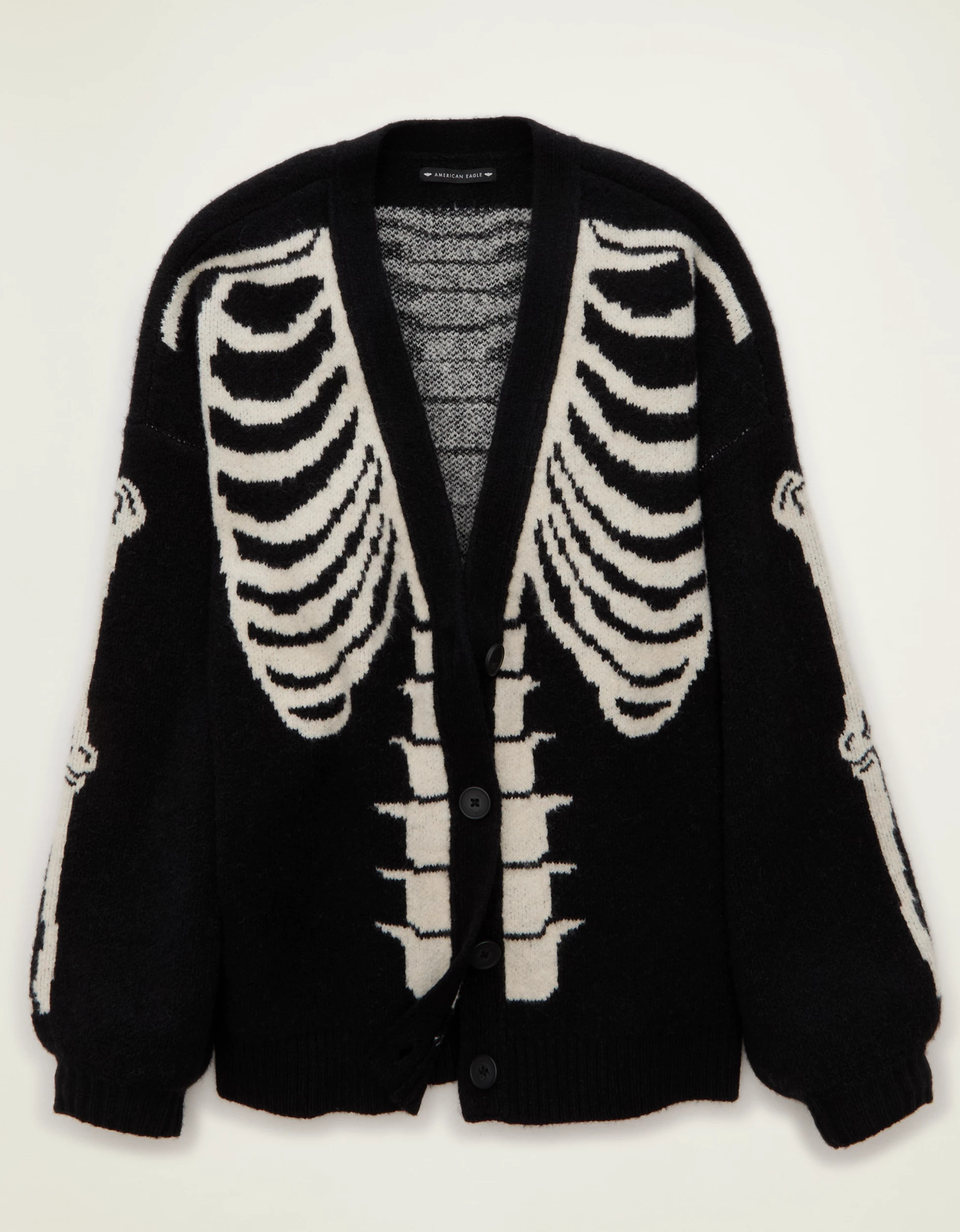 AE Whoa So Soft Skeleton Cardigan | American Eagle Outfitters (US & CA)