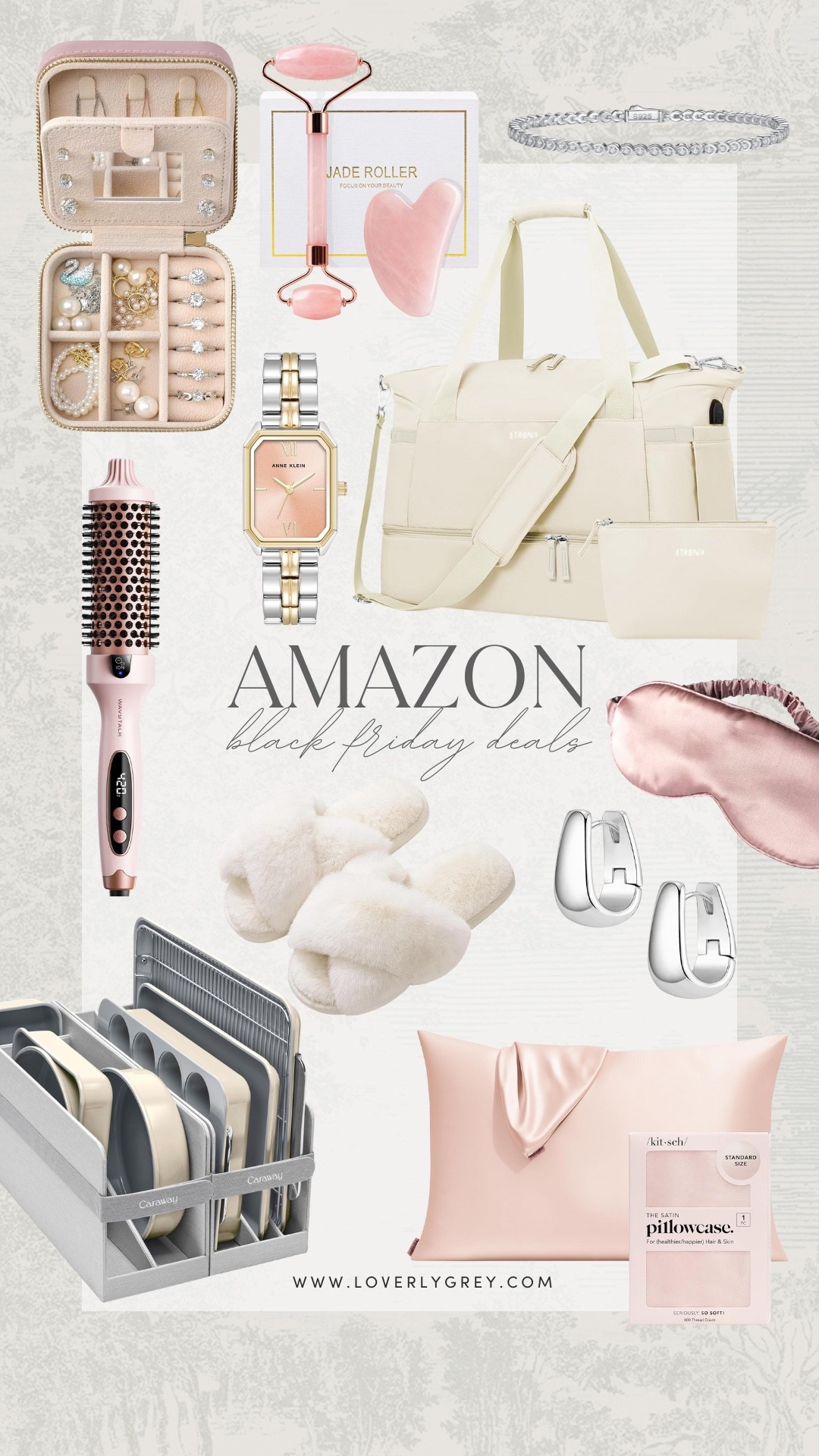 Black Friday deals from Amazon! I am loving the jade roller, travel jewelry organizer, and sleep mask as stocking stuffers. Plus, a full set of pans and trays is such a luxury gift for the holiday season! 

#LTKGiftGuide #LTKHoliday #LTKSaleAlert