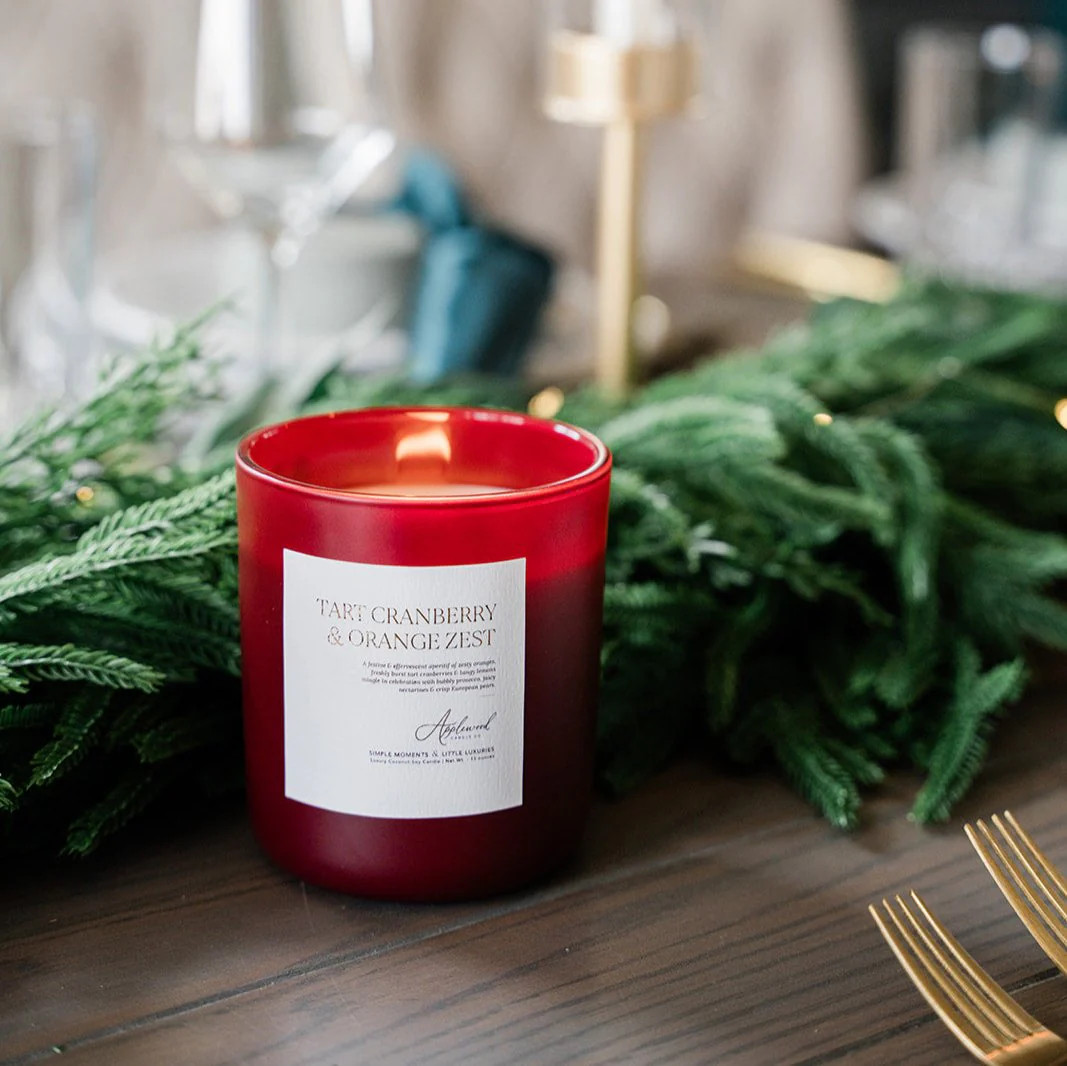 TART CRANBERRY & ORANGE ZEST | Luxury Home Fragrance | Applewood Candle Co.