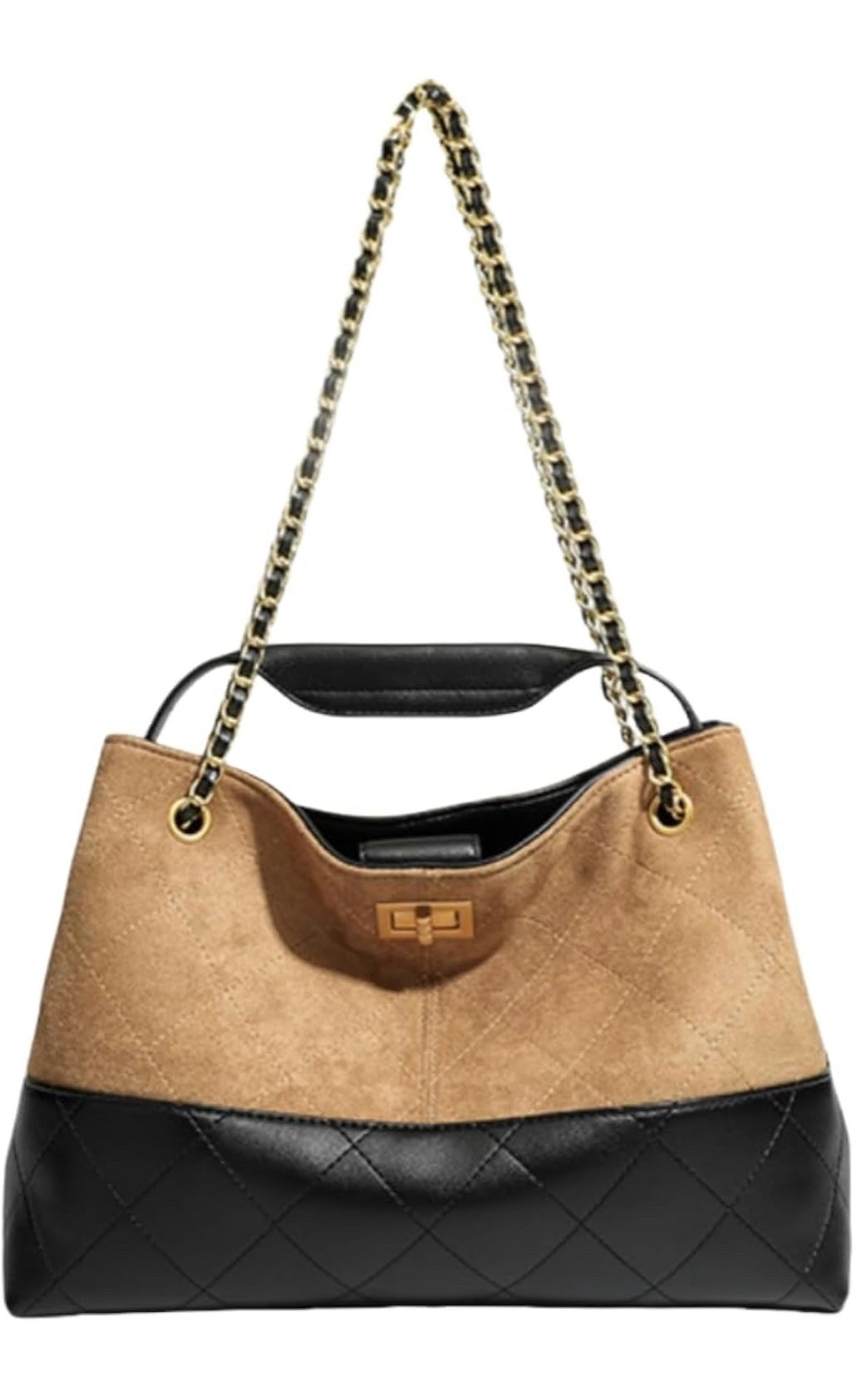 Elegant designer-inspired handbag ✨
The perfect mix of chic and practical. Featuring quilted details, gold chain straps, and neutral tones that go with everything. Perfect for elevating any outfit from casual to classy 🤎🖤 #AmazonFinds #AmazonFashion #BagLover

#LTKU #LTKSeasonal #LTKootd