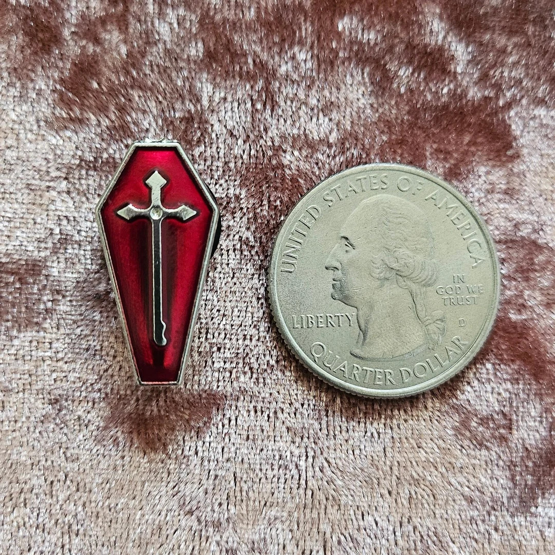 GOTH 'shoe Charm' Silver-toned/red Coffin Shoe Charm - Etsy | Etsy (US)