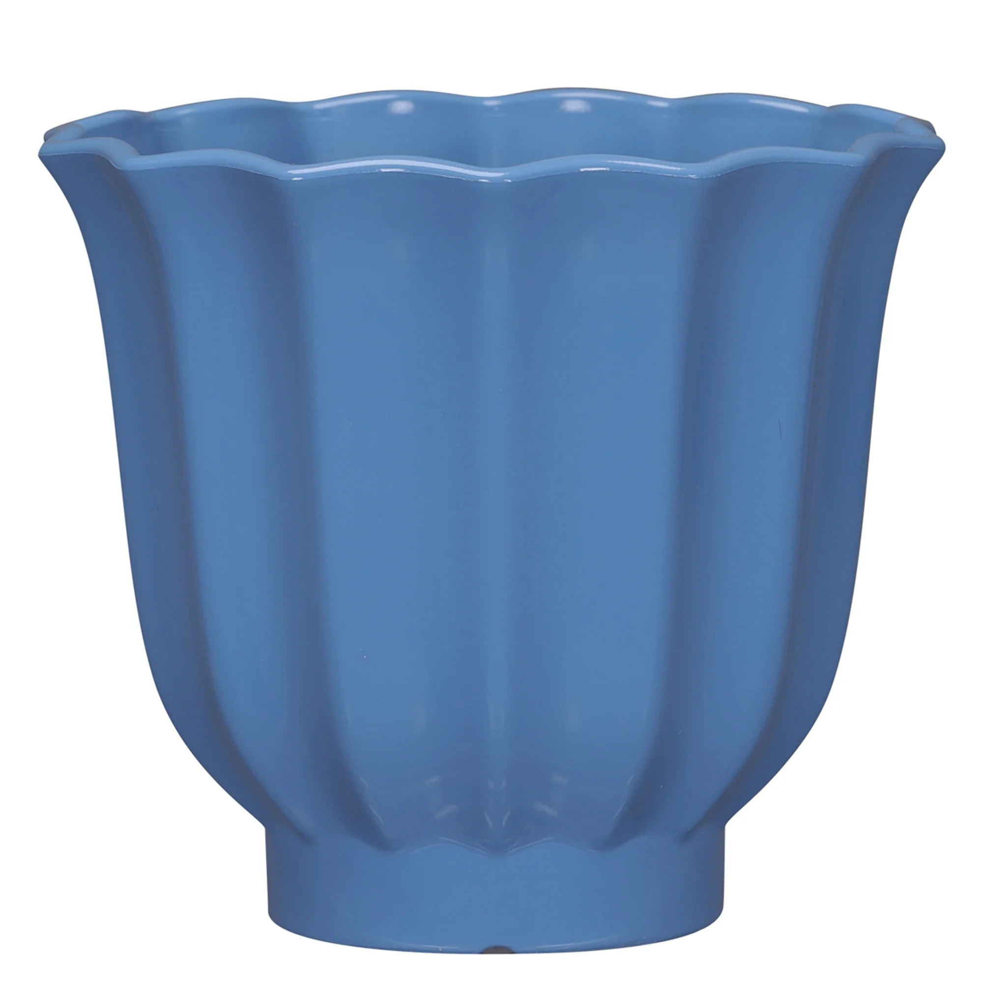 Mainstays Lillian 8" x 8" x 7" Round Blue Paradise 100% Recycled Resin Planter | Walmart (US)