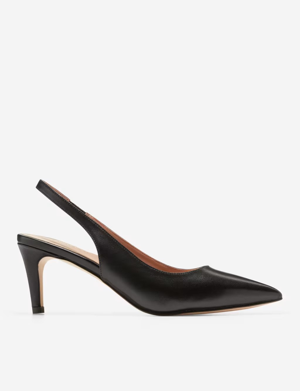 Vandam Leather Kitten Heel Slingback Shoes | Marks & Spencer (UK)