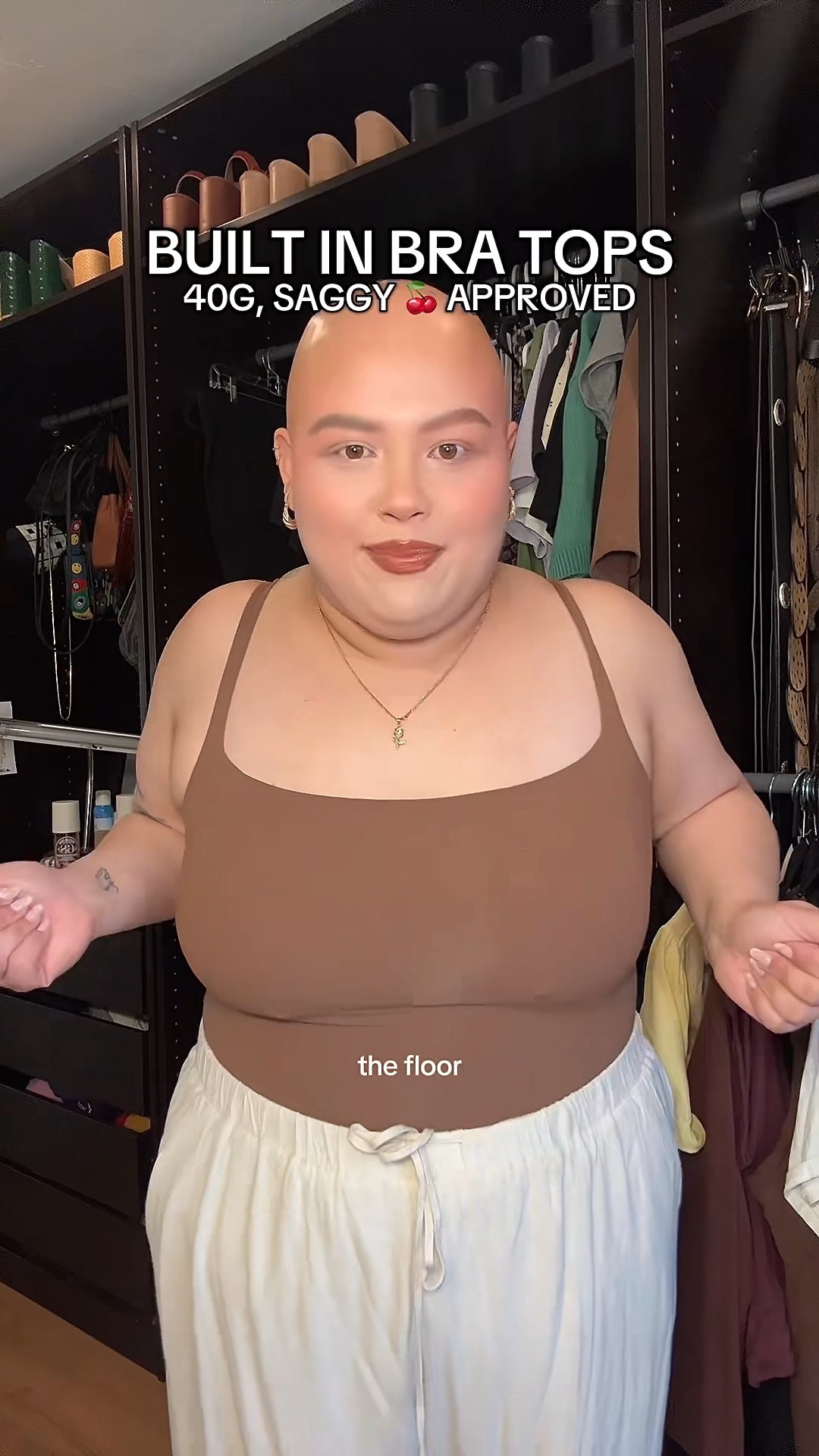 I’m a 40G and my girls are saggyyy! But these tops STILL support them so well. K couldn’t recommend them enough! I wear a 2X/XXL in the tops + bottoms ♥️🍒