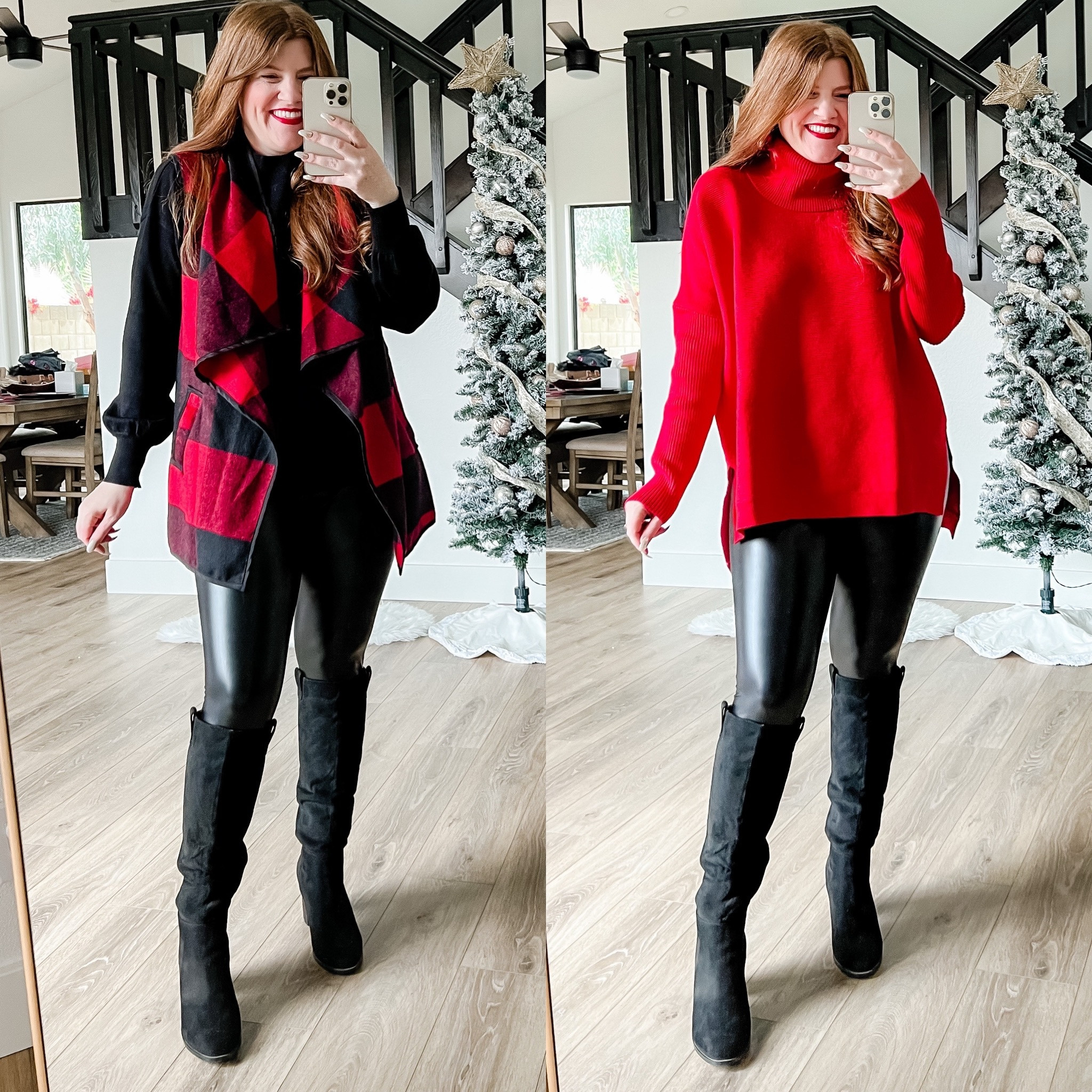 Causal holiday leggings outfits from Amazon. 

Holiday party outfit. Holiday outfits. 

#LTKfindsunder50 #LTKHoliday #LTKstyletip