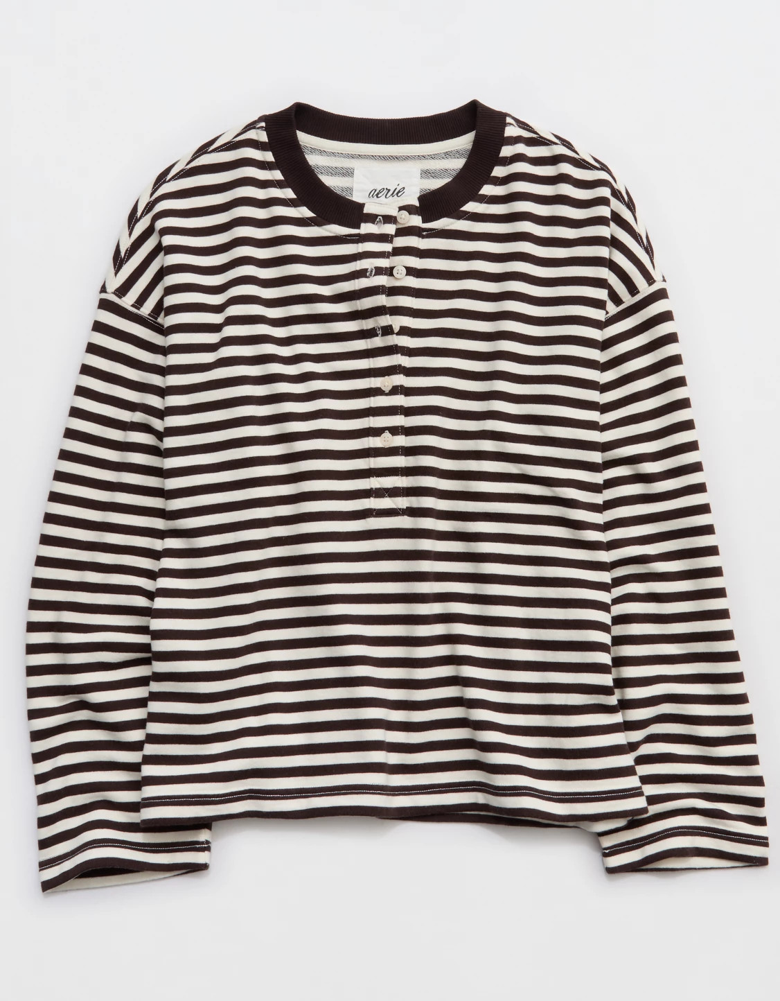 Aerie Alumni Henley Sweatshirt | Aerie