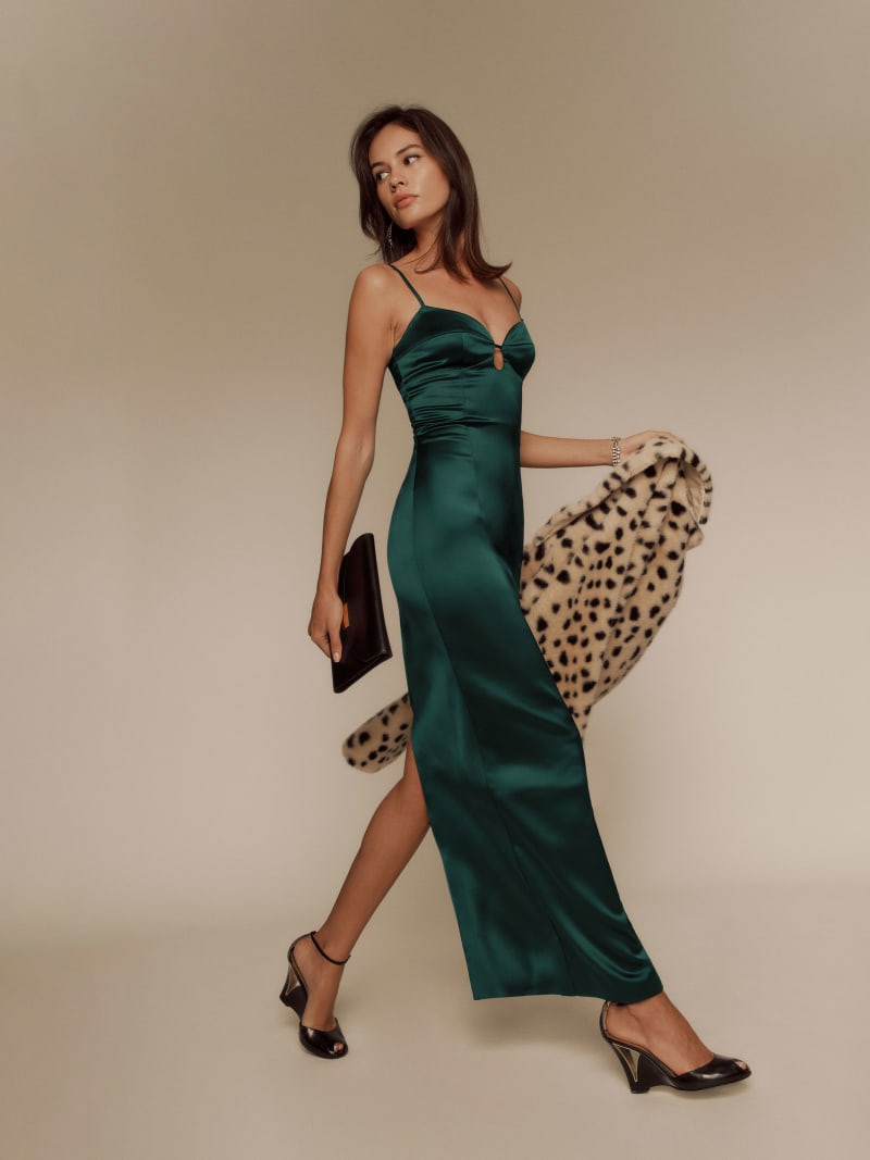 Sathia Satin Dress | Reformation (Global)