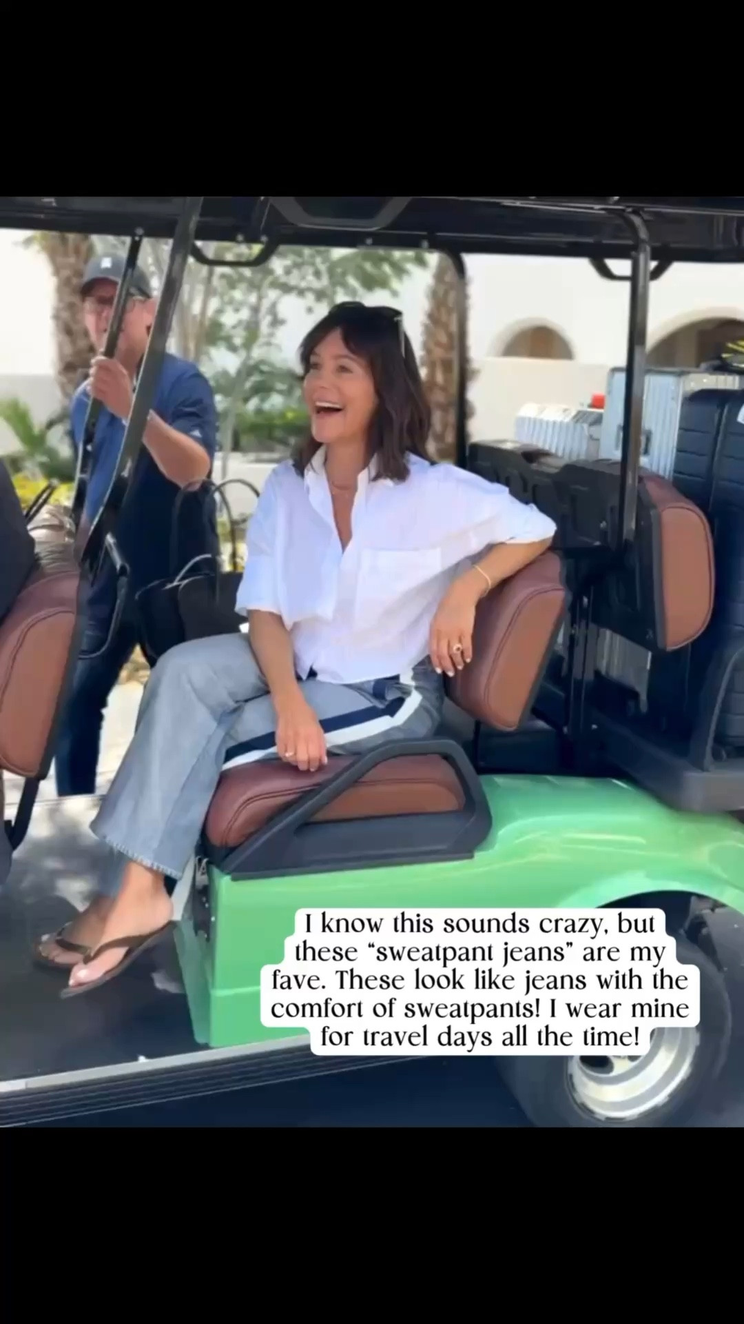 I know this sounds crazy, but these sweatpants jeans are my fave. These look like jeans with the comfort of sweatpants! I wear mine for travel days all the time! ✈️

#LTKOver40 #LTKTravel #LTKSeasonal