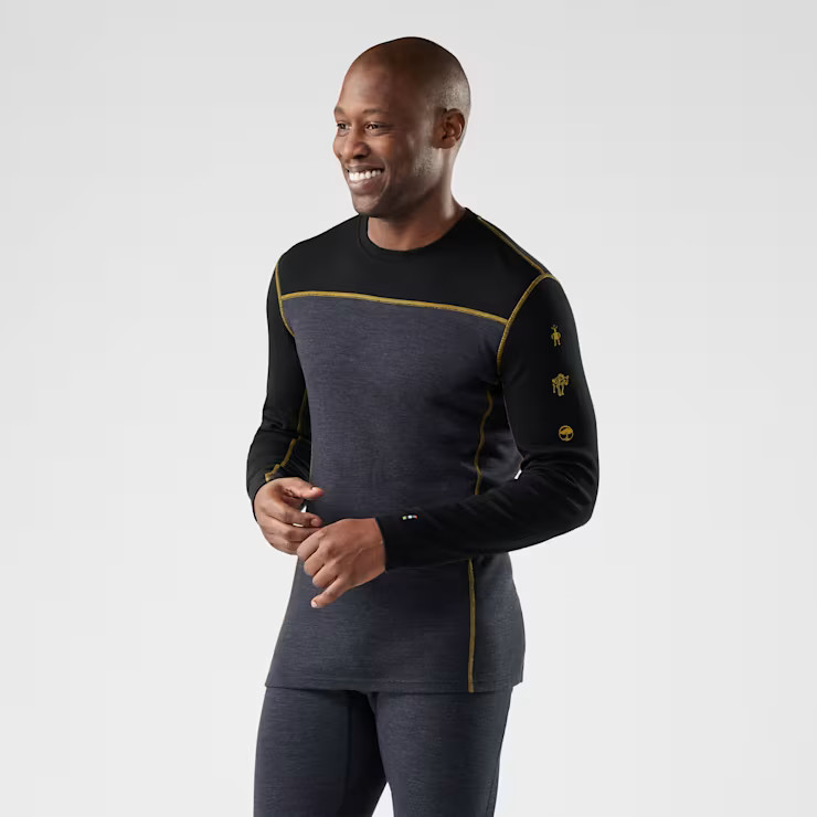 Men's Classic Thermal Merino Base Layer Colorblock Crew - Smartwool US | Smartwool US