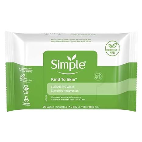 Simple Cleansing Facial Wipes 7 Count (6 Pack) | Amazon (US)