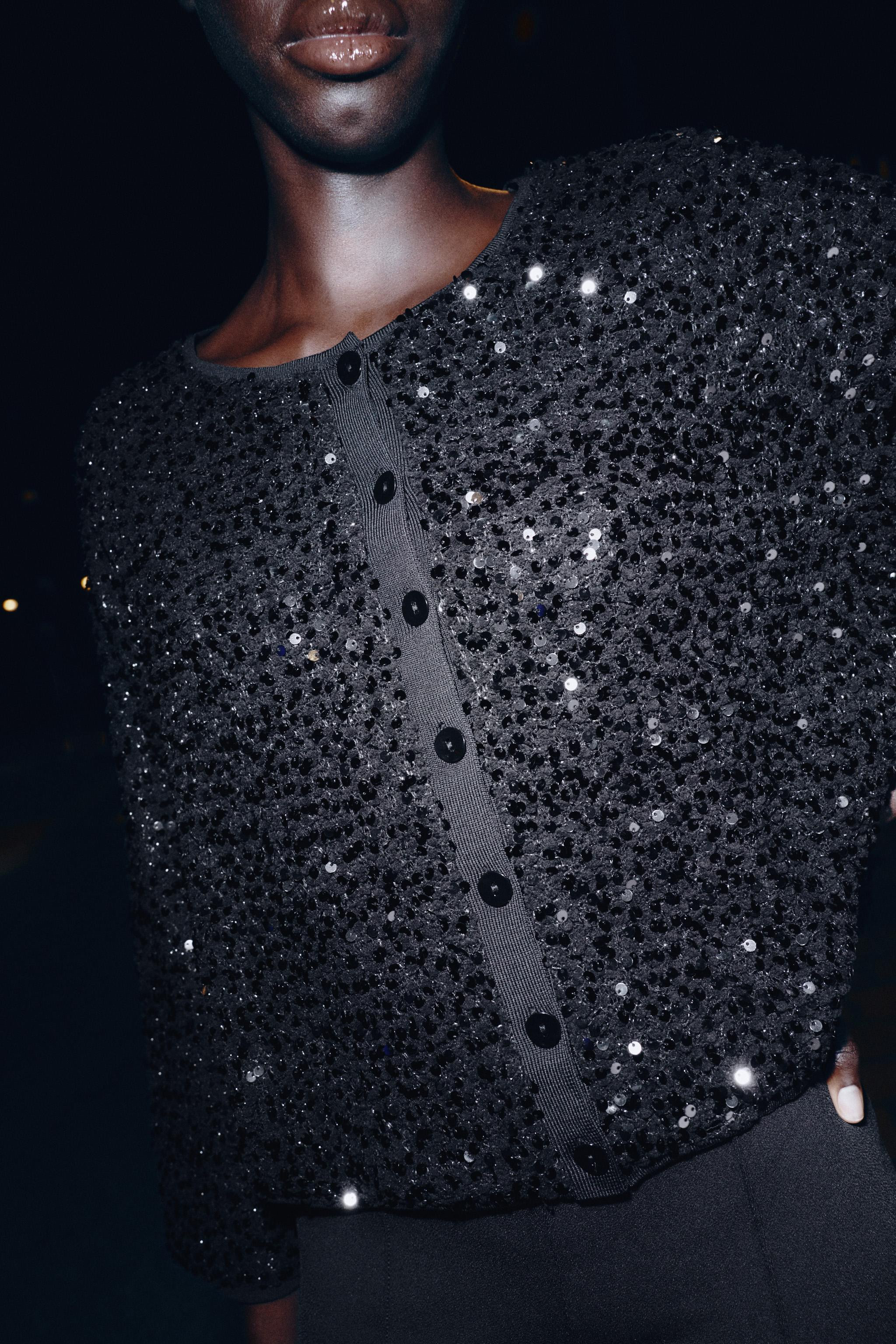 SEQUIN CARDIGAN | Zara UK