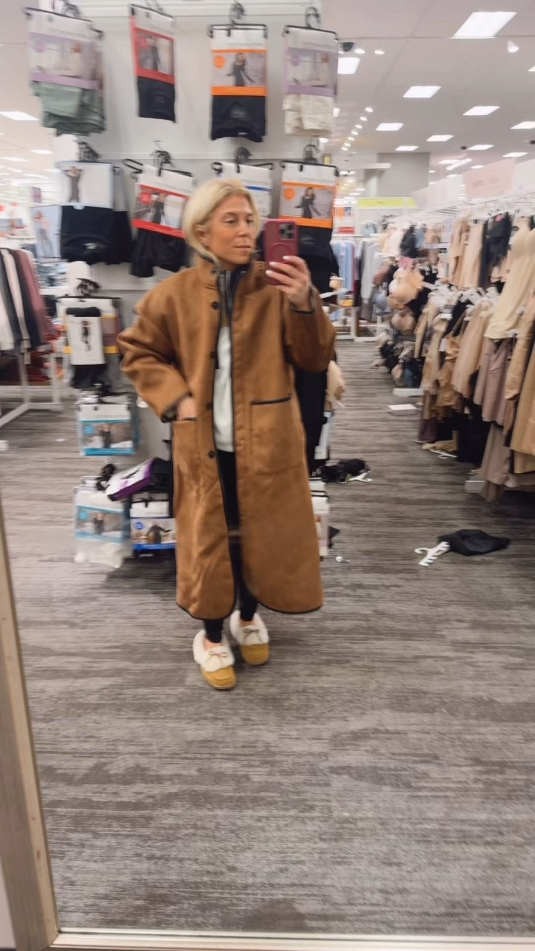 Long reversible shearling coat is just the best!! 

#LTKootd