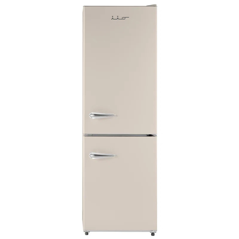 Iio Retro 24" 11 Cubic Feet Smudge-Resistant Bottom Freezer Refrigerator | Wayfair North America