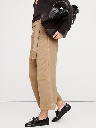 High-Rise Wide-Leg Utility Crop Pant | Banana Republic (US)