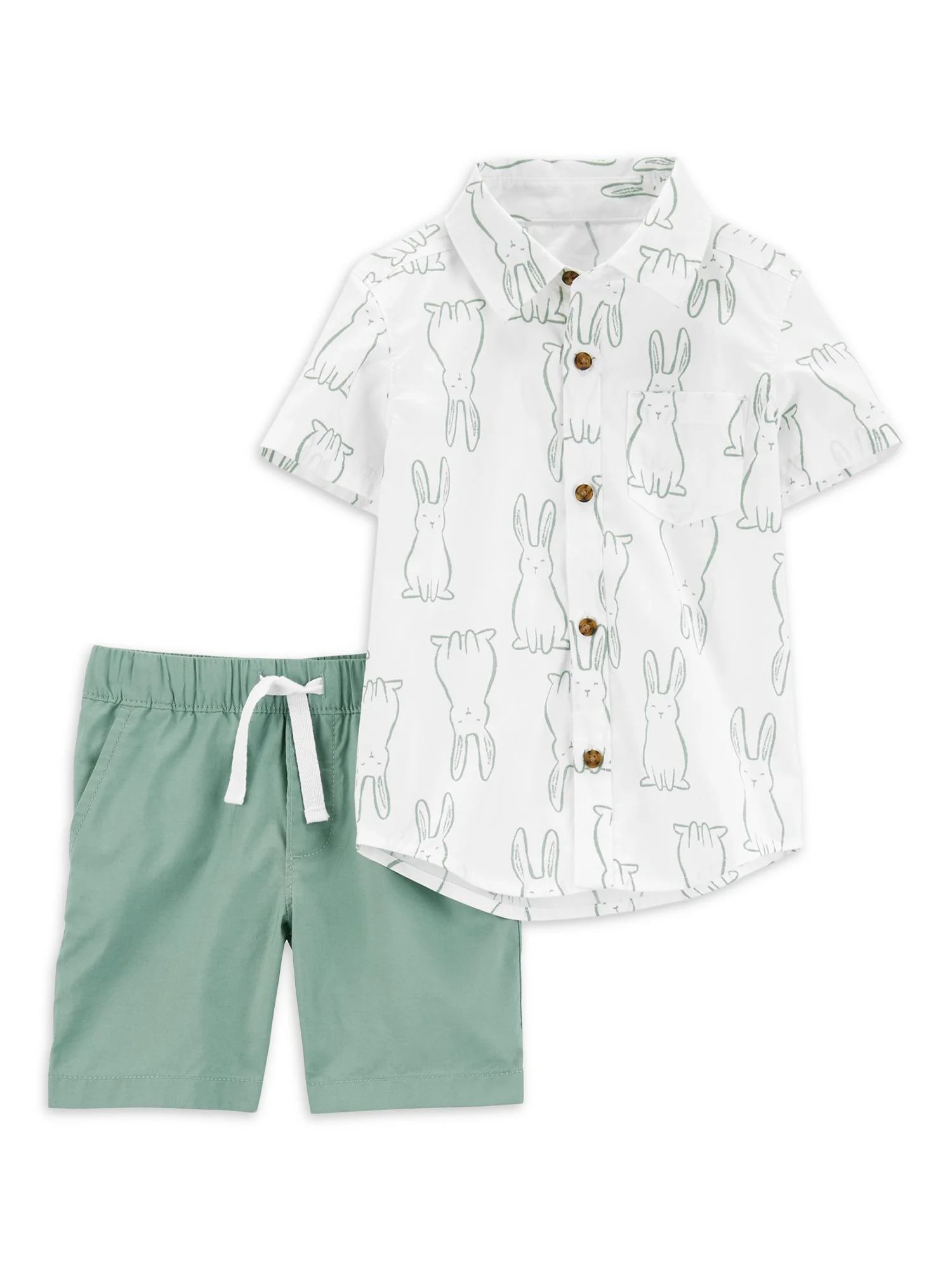 Carter's Child of Mine Baby and Toddler Boy Easter Shorts Outfit Set, 2-Piece, Sizes 12M-5T | Walmart (US)