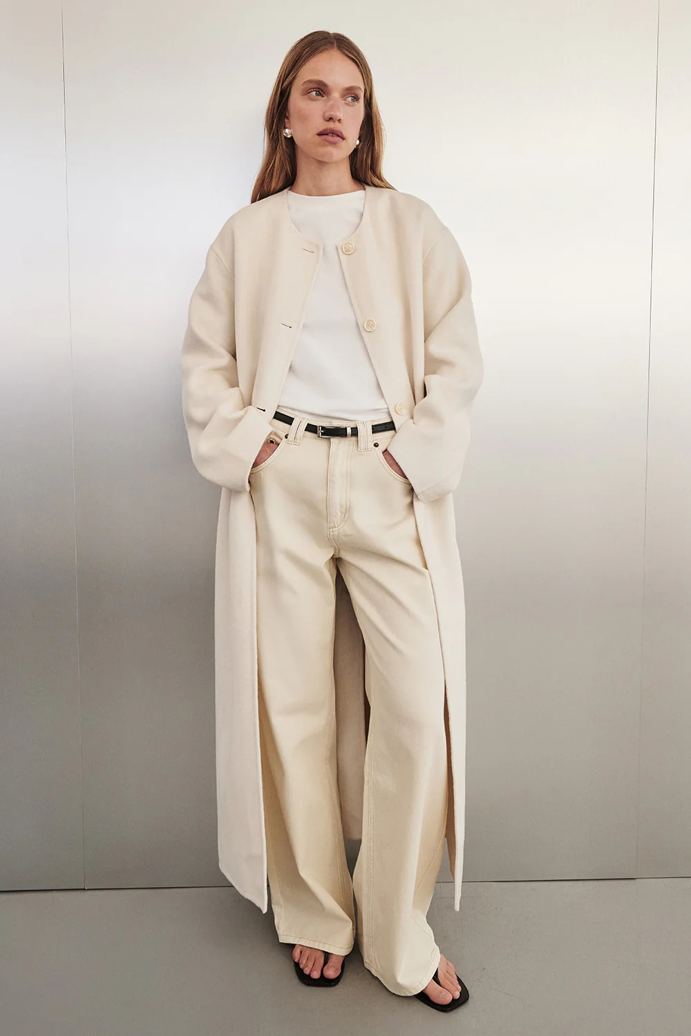 REAGAN 2.0 CREAM SLOUCHY JEAN | DISSH