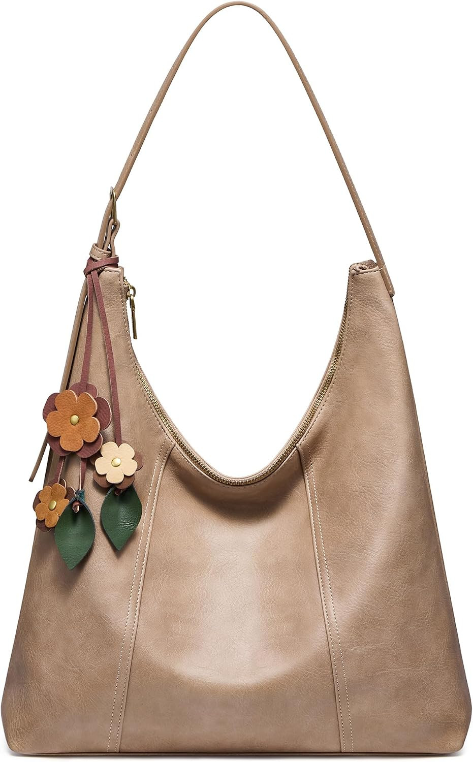 LOVEVOOK Hobo Bag for Women, Soft Vegan Leather Tote Purse Shoulder Handbag | Amazon (US)