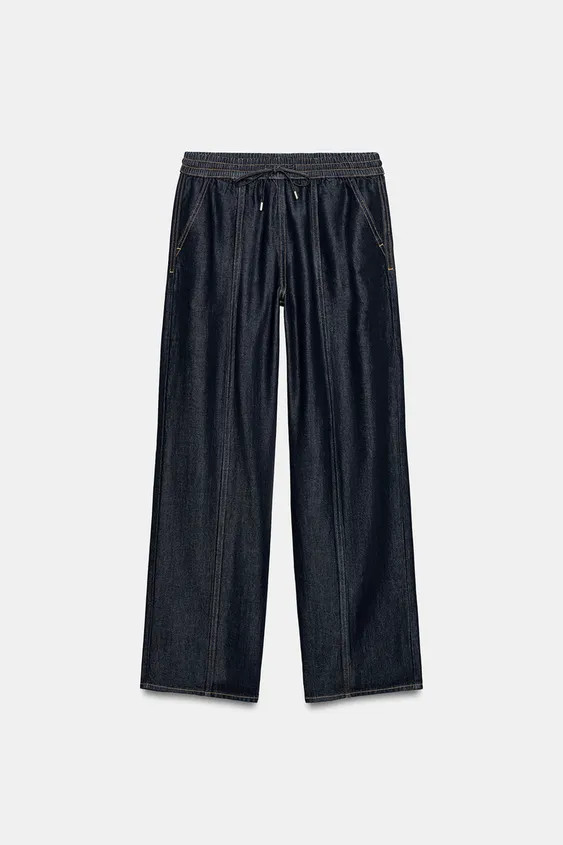 Z1975 HIGH-RISE WIDE LEG JOGGER JEANS | Zara US