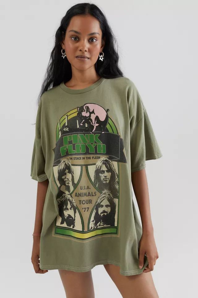 Pink Floyd 1977 USA Animals Tour T-Shirt Dress | Urban Outfitters (US and RoW)