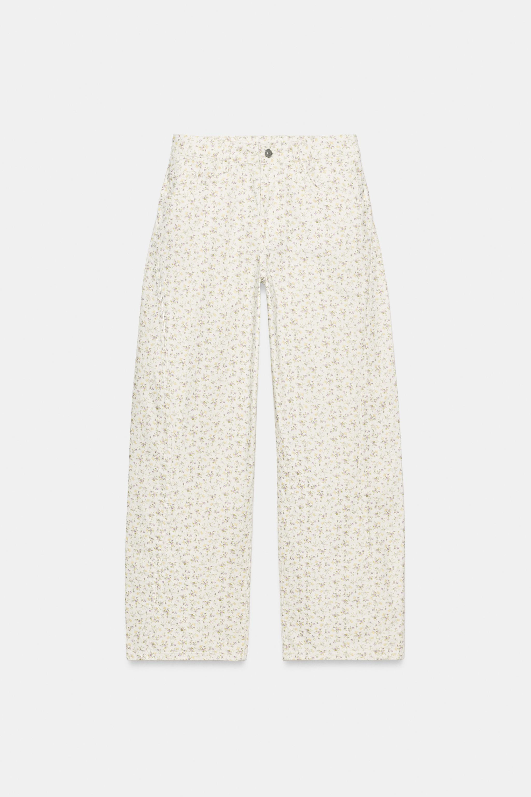 TRF PRINTED BAGGY DENIM JEANS | Zara UK