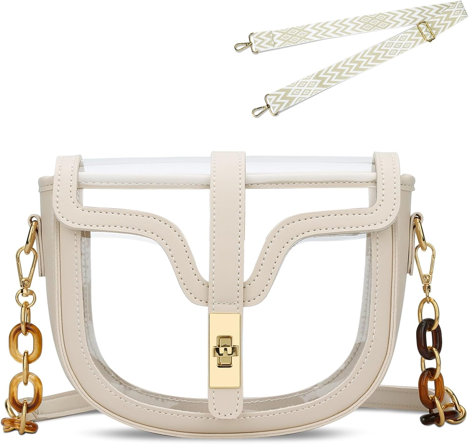 KKXIU Clear Purse for Women Crossboy Bag Stadium Approved | Amazon (US)