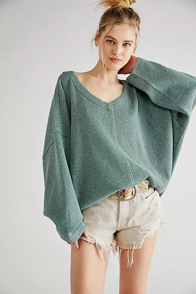 Easy V Sweatshirt | Free People (Global - UK&FR Excluded)