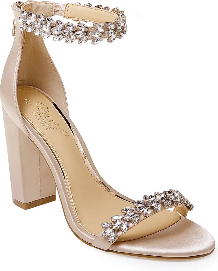 Jewel Badgley Mischka Jewel by Badgley Mischka Mayra Embellished Ankle Strap Sandal (Women) | Nor... | Nordstrom