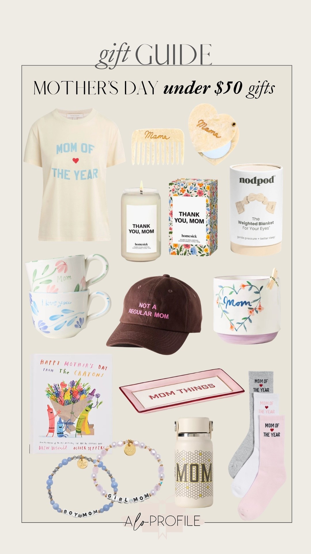 Mother Day Gift Guide Under $50 // Mother's Day, gifts for her, gift guide, gifts for mom, Mother's Day, Mother's Day gifts, gift guide for mom, Mother's Day gift guide, Mother's Day gift ideas, gifts under $50