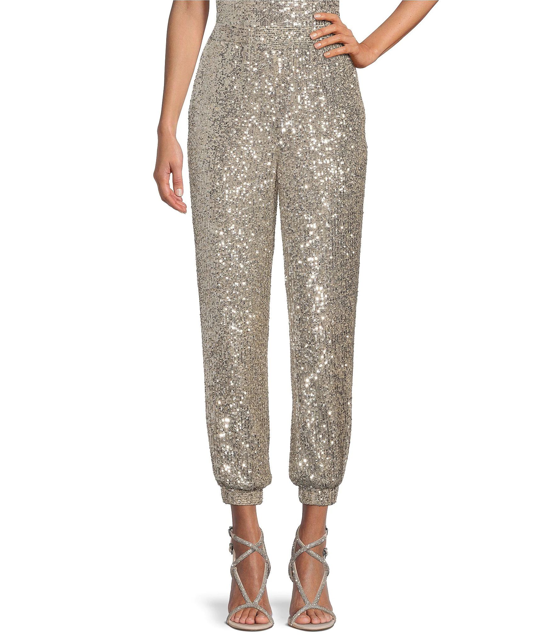 Gianni BiniTatiana Sequin Coordinating Jogger Pants | Dillard's