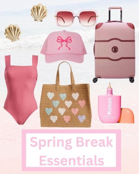 Spring Break Essentials Vacation Wear Resort wear travel pink suitcase pink swim 

#LTKsalealert #LTKtravel #LTKswim
