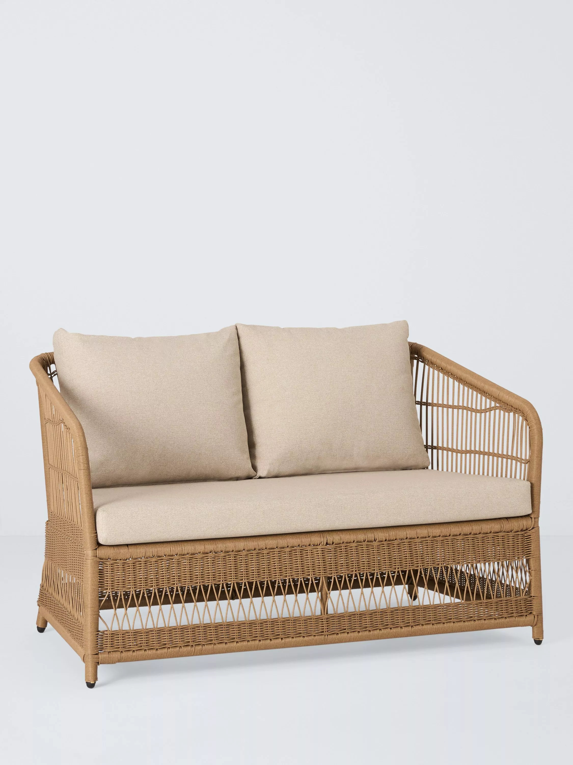 John Lewis Harbour Weave 2-Seater Garden Sofa, Natural | John Lewis (UK)