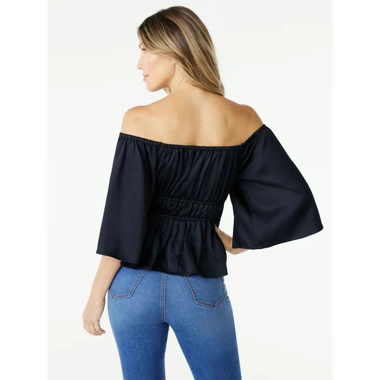 Sofia Jeans Women's Off the Shoulder Top, Sizes XS-3XL - Walmart.com | Walmart (US)