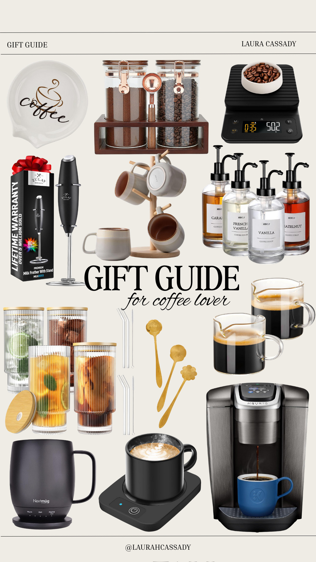 Gift ideas for the coffee lover in your life ☕✨
From frothers and flavor syrups to stylish mugs and smart warmers, these cozy essentials make the perfect holiday, birthday, or everyday treat. Linking all my favorites—from budget-friendly picks to luxe brewers! 

 #CoffeeLoverGifts #CoffeeEssentials #GiftGuide2025 #BaristaAtHome #KitchenFavorites #LTKHoliday #LTKhome #LTKgifts #coffeetime #LTKGiftGuide #LTKHoliday #LTKTall