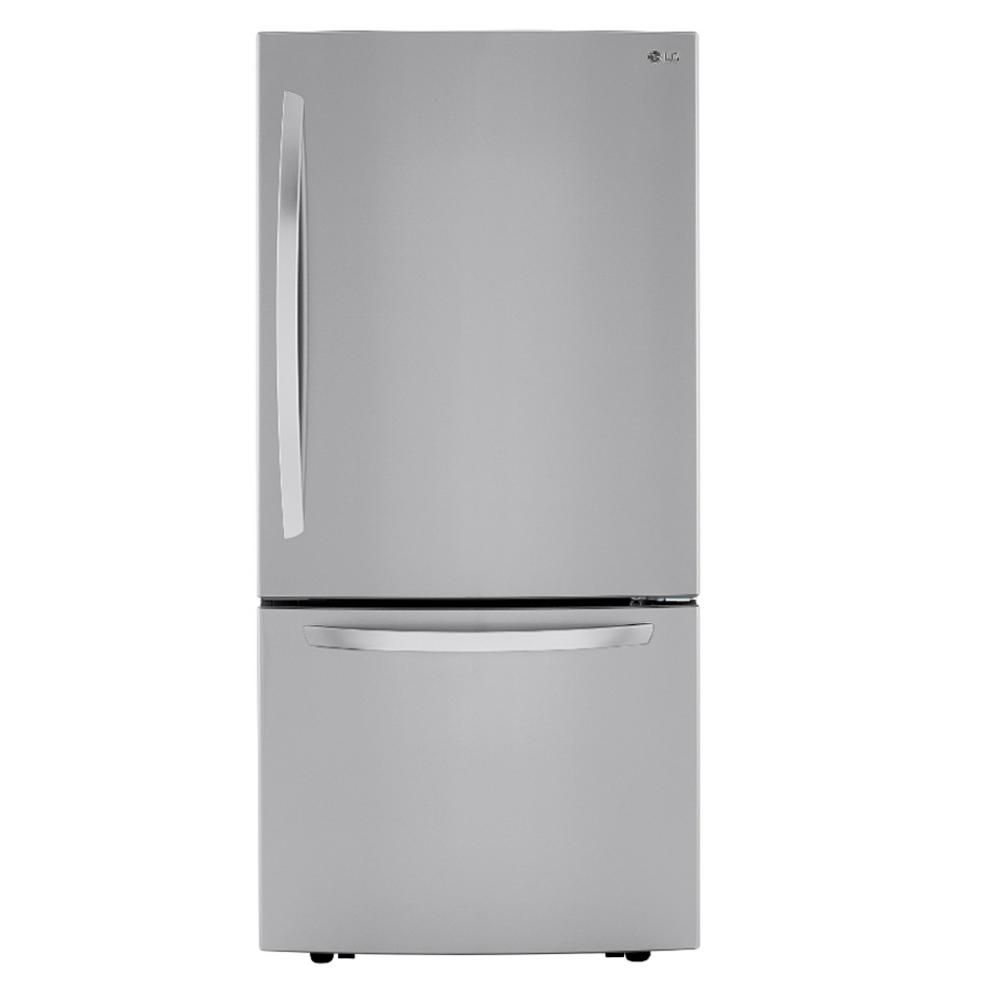 25.50 cu. ft. Bottom Freezer Refrigerator in PrintProof Stainless Steel with Filtered Ice | The Home Depot