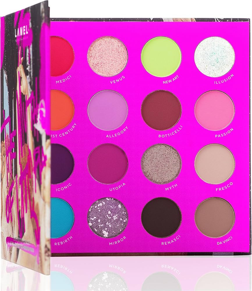 Lamel 16 Colors Highly Pigmented Eyeshadow Palette - Catchy Colors & Shimmers, Vibrant, Long-Last... | Amazon (US)