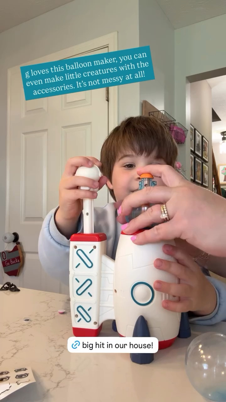 g loves this balloon maker, you can even make little creatures with the accessories. It’s not messy at all!

#LTKmomlife #LTKSaleAlert #LTKKids