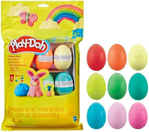 Play-Doh Easter Eggs Bag 9 Pack, 2 Ounces Each, Assorted Colors, Preschool Crafts for Kids 2 Year... | Amazon (US)