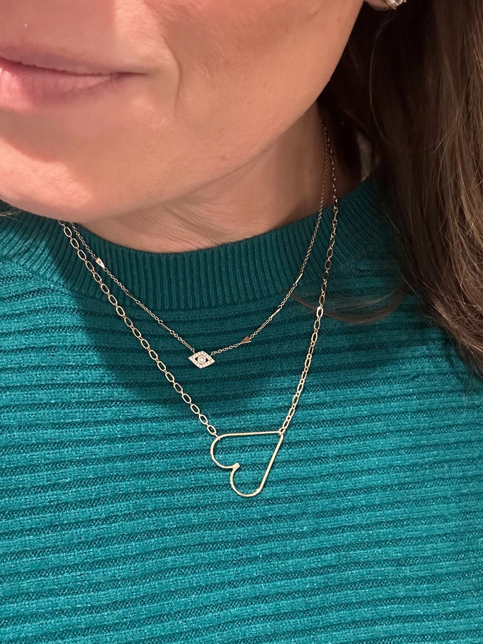 Yesterdays necklaces. Heart necklace is Park Lane  