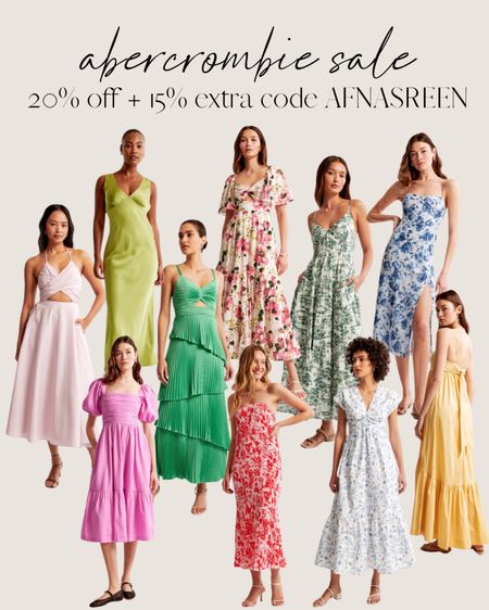 Abercrombie sale dresses 20% off + extra 15% use code AFNASREEN 🙌🏻🙌🏻

Summer dresses, wedding guest dresses floral dresses, midi dresses

#LTKwedding #LTKsalealert #LTKstyletip