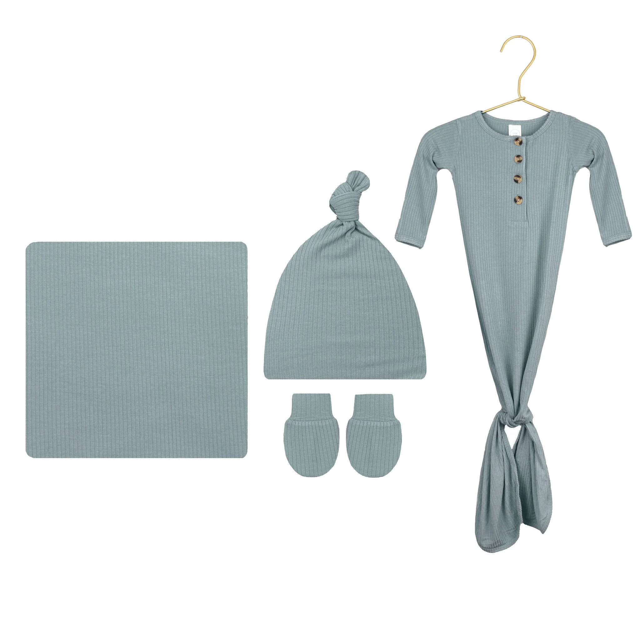 Ford Ribbed Newborn Hat Bundle (Gown) | Lou Lou & Company