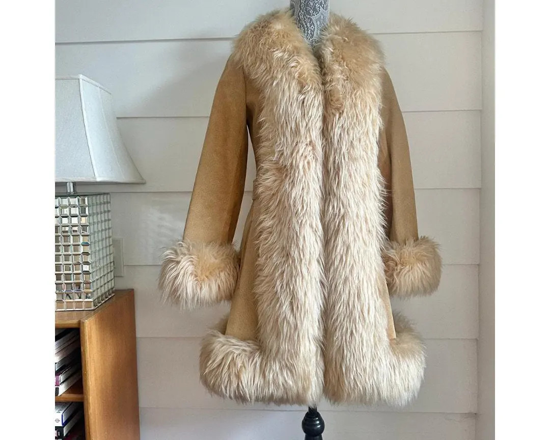 70s Coat Penny Lane Coat Vintage Suede Coat Vintage Afghan Coat 1970s Suede Coat - Etsy | Etsy (US)