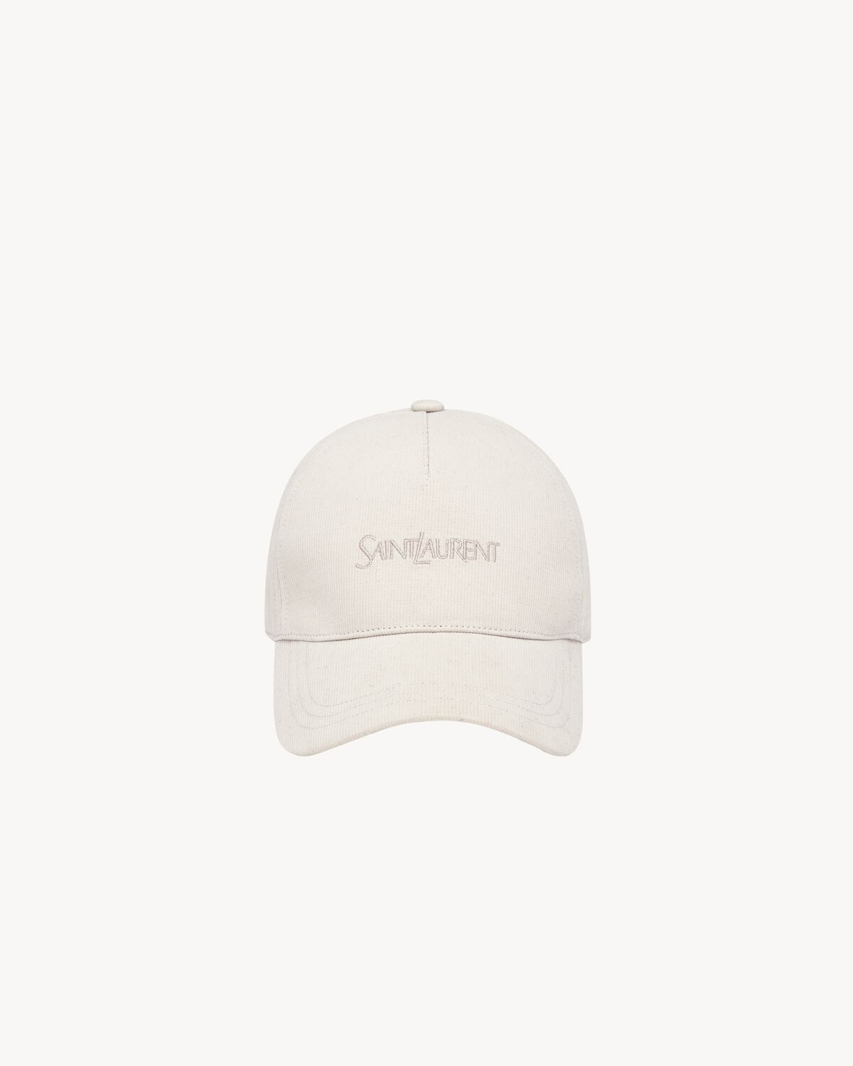 five-panel baseball cap featuring an adjustable closure and tonal SAINT LAURENT embroidery on the... | Saint Laurent Inc. (Global)