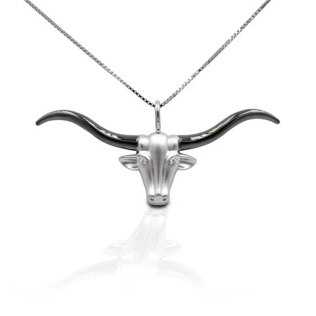 Kelly Herd Large Longhorn Necklace - Sterling Silver | Walmart (US)