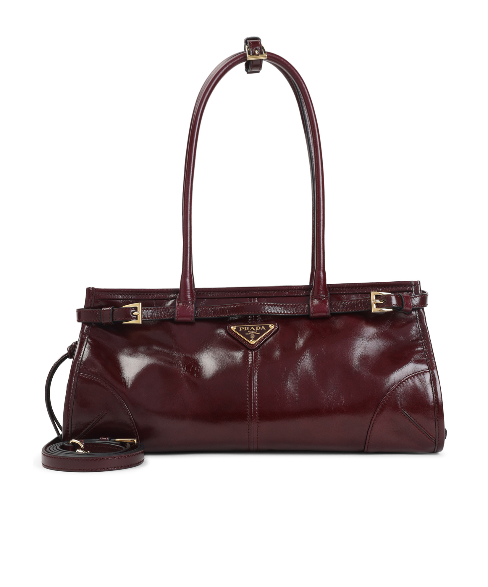 Prada Bonnie medium leather handbag | Senser US