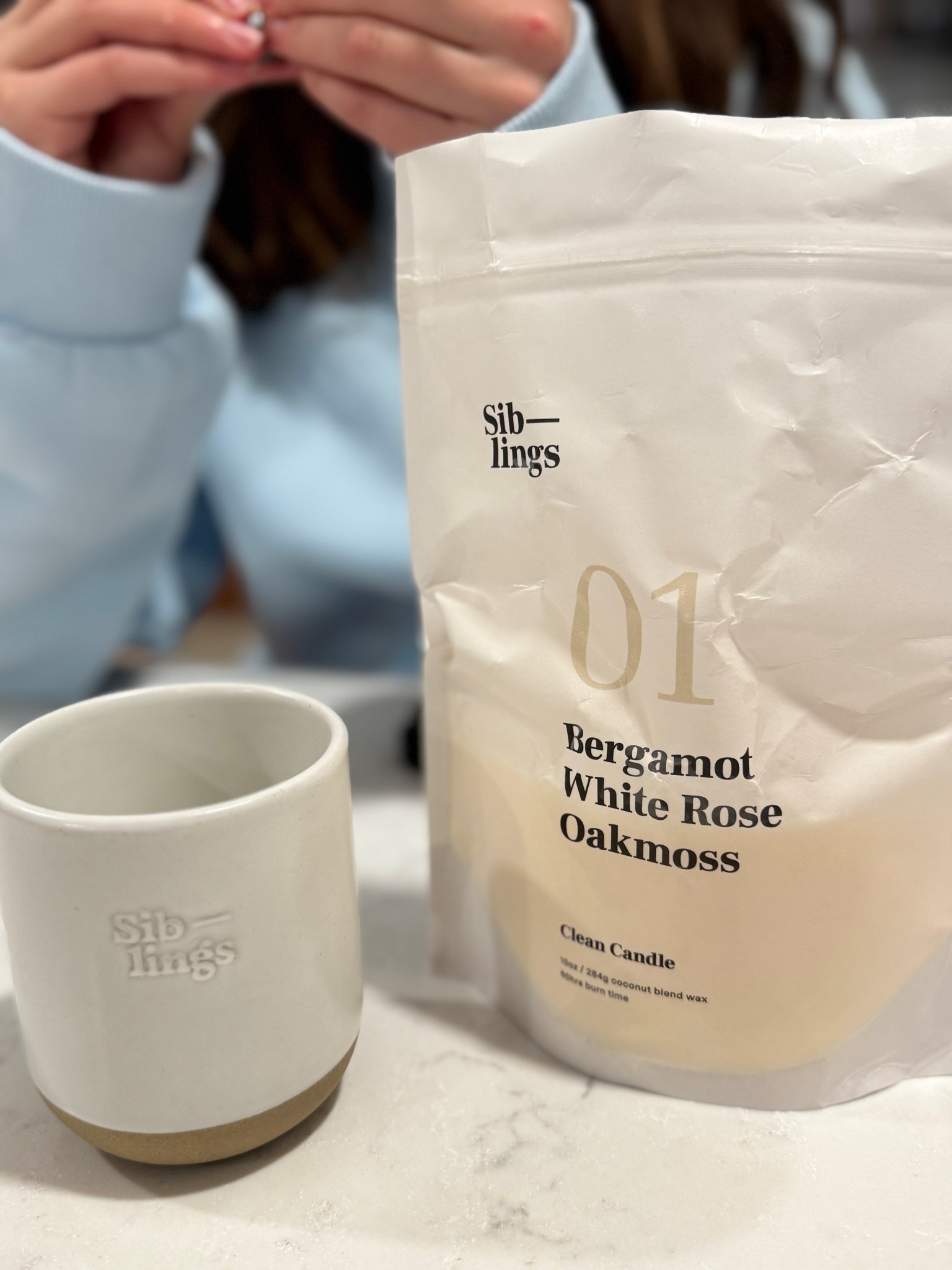 Snow day candle making 
Confrt pastel hoodie 

#LTKootd #LTKmomlife #LTKSeasonal