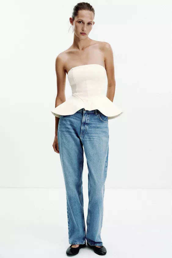 INTERLOCK BANDEAU TOP | Zara UK