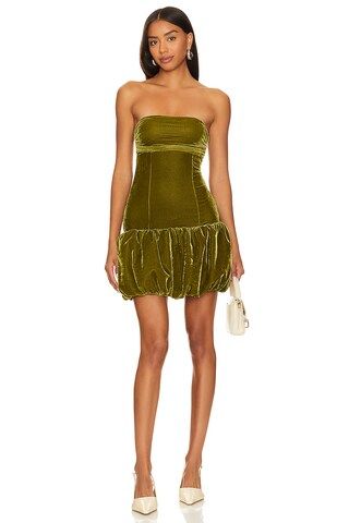 Tularosa Camille Mini Dress in Deep Green from Revolve.com | Revolve Clothing (Global)