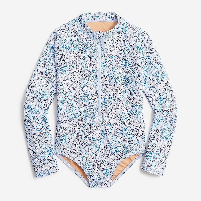 Girls' printed rash guard with UPF 50+ | J. Crew US