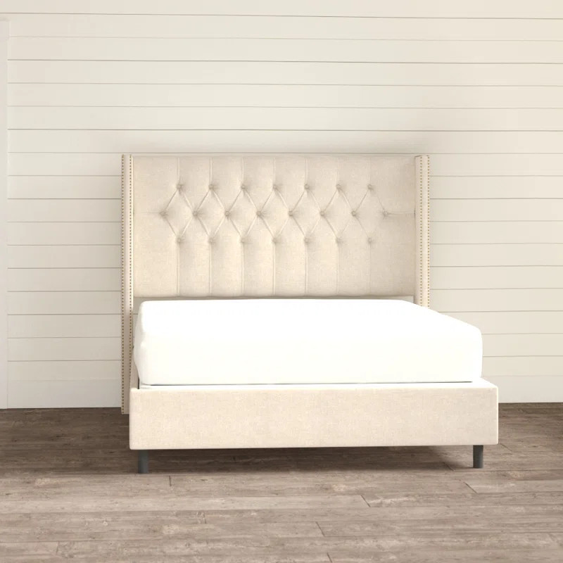 Kalvin Tufted Upholstered Low Profile Standard Bed | Wayfair North America