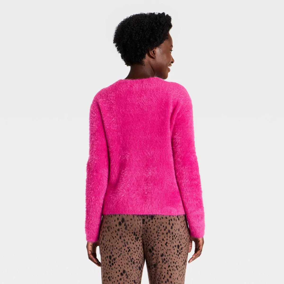 Women's V-Neck Pullover Sweater - Auden\u2122 Pink M | Target